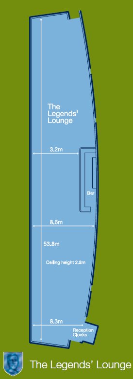 Legends' Lounge Suite Floor Plan