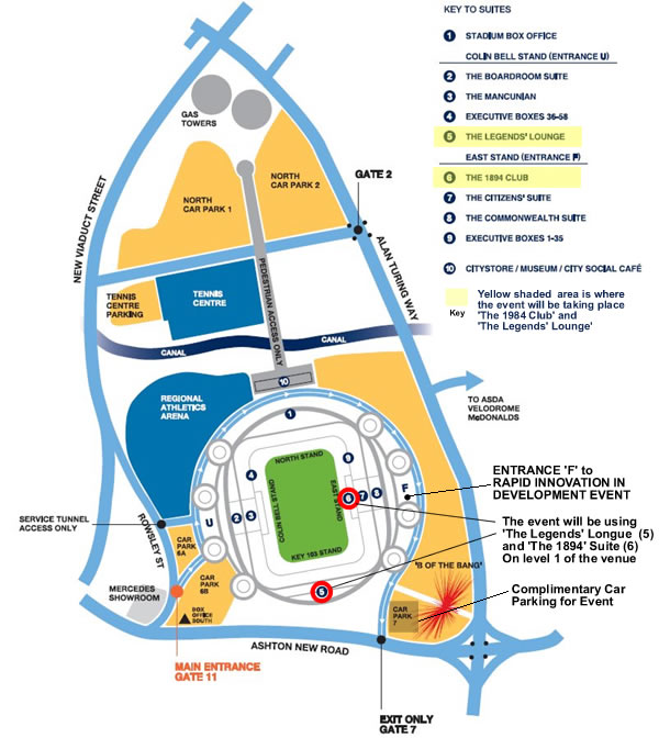 Map of Stadium