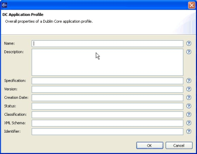 DC Application Profile Dialog