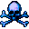 blue skull