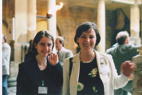 {Adrienne with Elizabeth Graham of JISC, at the UKOLN Conference}