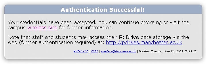 Image 4: Successful authentication screen