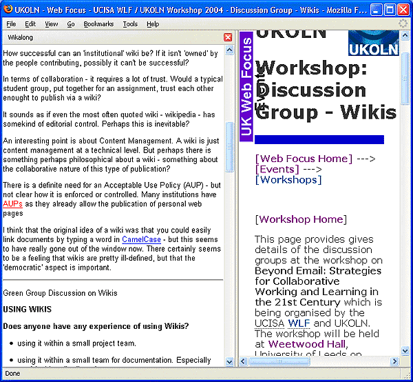 Figure 2: The Wikalong Annotation Software