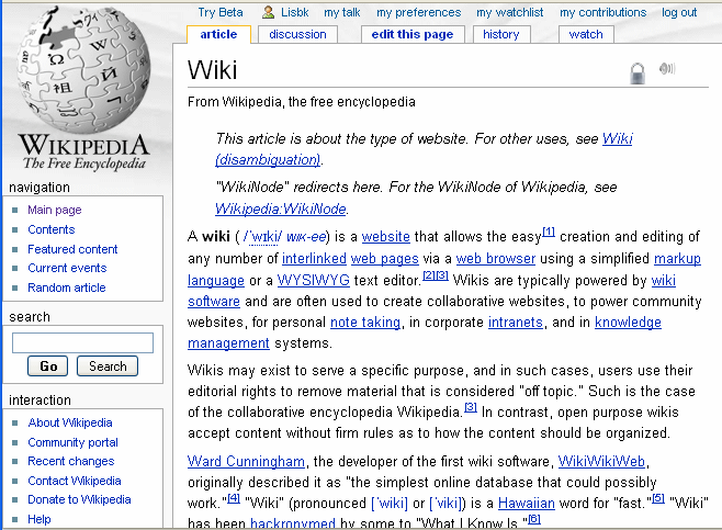UKOLN Briefing Documents An Introduction To Wikis
