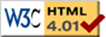 W3C HTML 4.01 logo