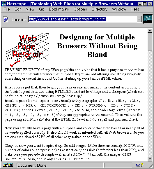 Browser without CSS support
